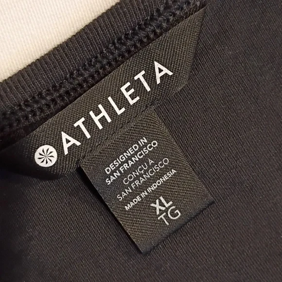 Athleta Black Tank Top Bundle Of 2 Size XL Cotton  Women's Muscle Tank - Picture 2 of 3